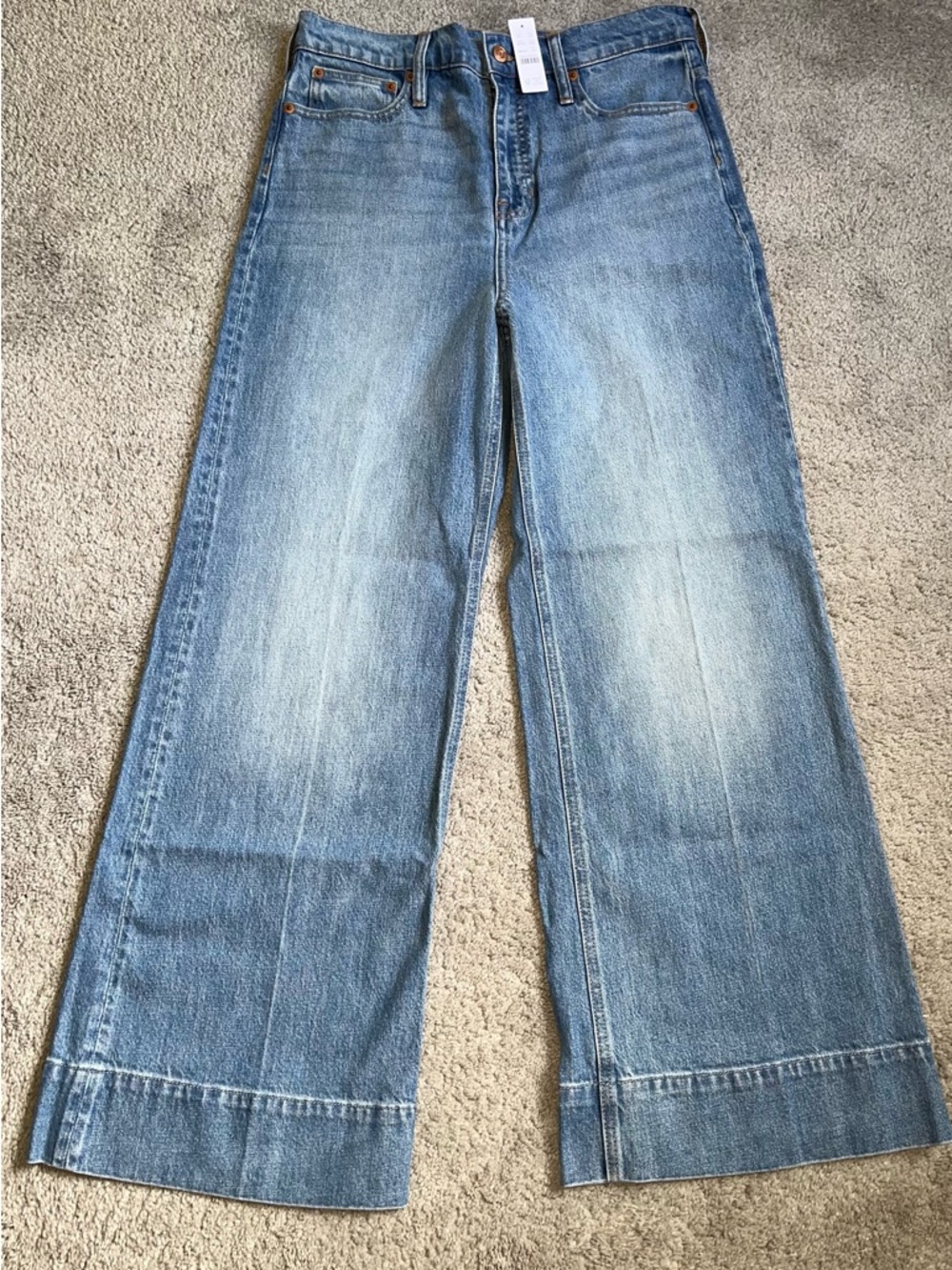 NWT J Crew Wide Leg High Rise Trouser, Size 30P